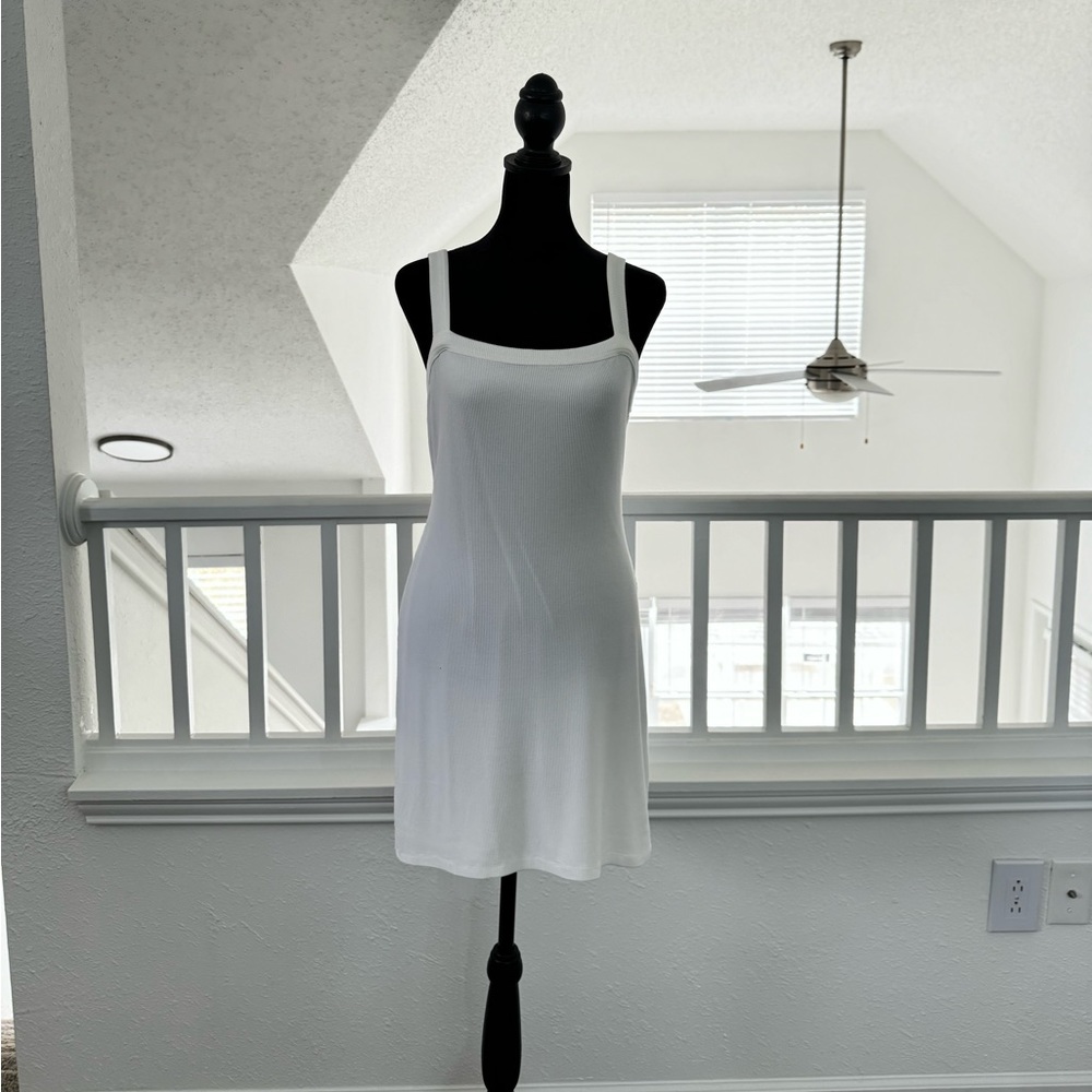 Privacy Please white ribbed mini